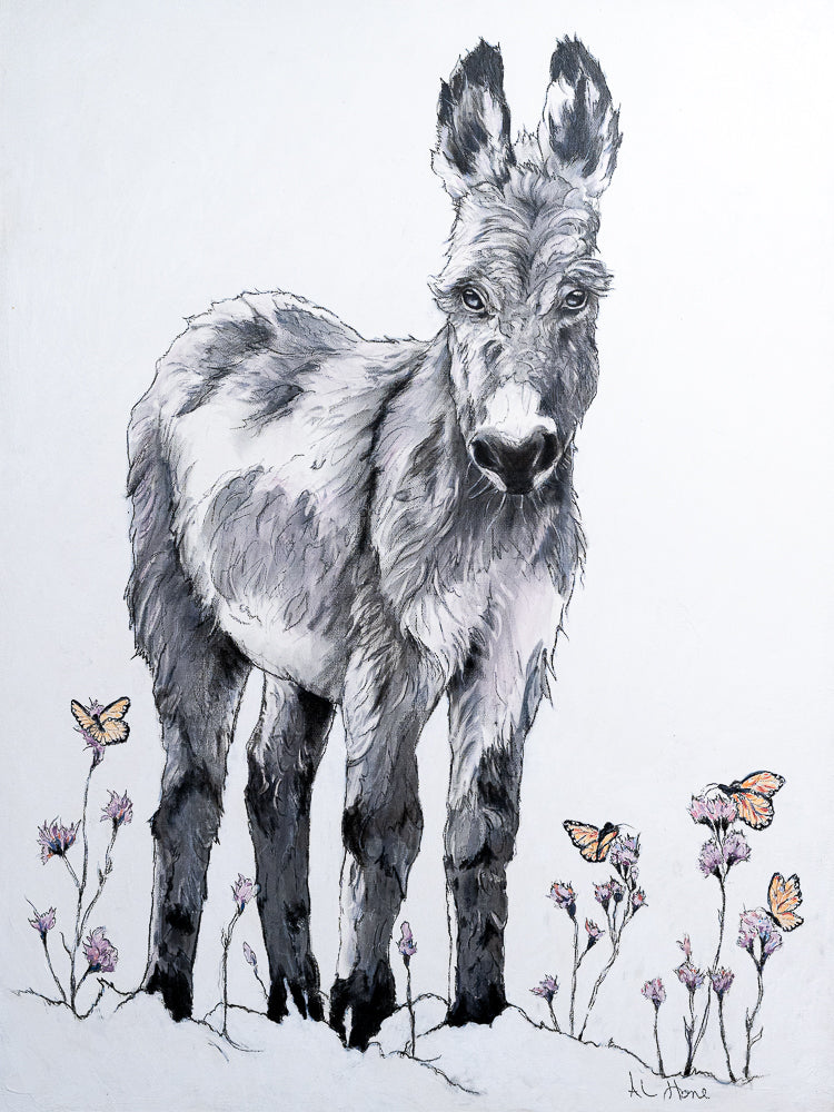 Burro and Butterflies